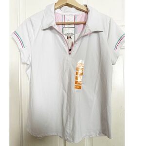 RBX 1/4 Zip Front Short Sleeve Pili Shirt NWT Sz M